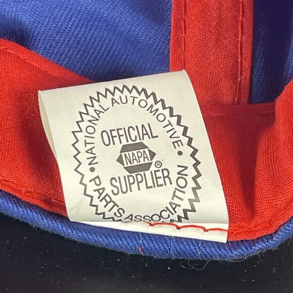 NASCAR Hat Cap SIGNED Chase Authentics NAPA Racing Blue Red Michael Waltrip #15 - Picture 4 of 9